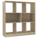 ZNTS Book Cabinet Sonoma Oak 97.5x29.5x100 cm Engineered Wood 800174