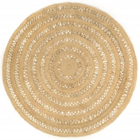 Handmade Rug Braided Jute 210 cm 343612
