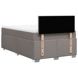 Box Spring Bed with Mattress Taupe 120x190 cm Fabric 3285831