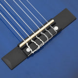8 Piece Classical Guitar Beginner Set Blue 1/2 34" 70125