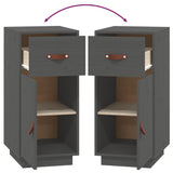 Sideboard Grey 34x40x75 cm Solid Wood Pine 820124