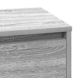 Bedside Cabinet Grey 71 x 34.5 x 75 cm Engineered wood 869639