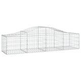 Arched Gabion Baskets 10 pcs 200x50x40/60 cm Galvanised Iron 3145585