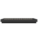 Bed Frame without Mattress Black 75x190 cm Small Single 3281246