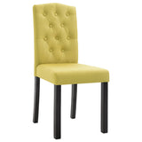 Dining Chairs 2 pcs Green Fabric 249251