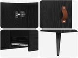 Sideboard Black Oak 100 x 36 x 60 cm Engineered Wood 882453