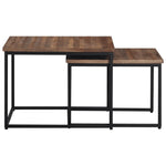 Nesting Coffee Tables 2 pcs Solid Wood Teak 358536