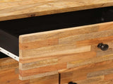 Bed cabinet with Drawer Brown 50 x 33 x 60 cm Solid Mango Wood 4018307