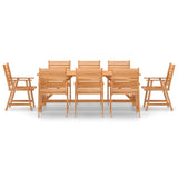 ZNTS 9 Piece Garden Dining Set Solid Acacia Wood 3057847