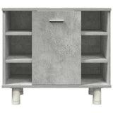 3 Piece Bathroom Furniture Set Concrete Grey Engineered Wood 3324855