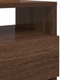 Bedside Cabinets 2 pcs with 2 Drawers Brown Oak 40x33x60 cm 858573