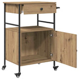 Kitchen Trolley Artisan Oak 56 x 43 x 89.5 cm Engineered Wood 871667