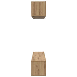 TV Cabinet Set Wall-mounted 5 pcs Artisan Oak Engineered Wood 3393386