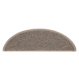 Stair Mats Self-adhesive Sisal-Look 30 pcs 56x17x3 cm Dark Beige 3365866
