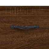 Shoe Bench Brown Oak 102x35x55 cm Engineered Wood 829739