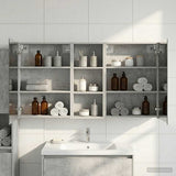 Bathroom Cabinet Set 3 pcs 130 x 14.5 x 70 cm Engineered wood 3403763