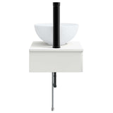 Wall-Mounted Wash Basin High Gloss White 40 x 35 x 39 cm 890172