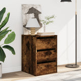 Corner Chest of Drawers Smoked Oak 40x41x58 cm Engineered Wood 852838