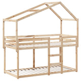 Bunk Bed without Mattress 90x190 cm Single Solid Wood Pine 3282047