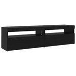TV Cabinets 3 pcs Black oak 290 x 36.5 x 40 cm Engineered wood 3332513