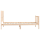 Bed Frame without Mattress 90x200 cm Solid Wood 3106818
