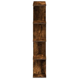 Wall Cube Shelf 12 Compartments Smoked Oak Engineered Wood 860017
