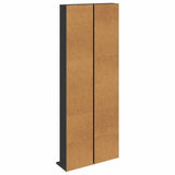 CD Cabinet 2 pcs Black Oak 33 x 23.5 x 175 cm Engineered Wood 8012645