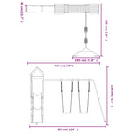 ZNTS Outdoor Playset Impregnated Wood Pine 3156957