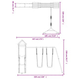 ZNTS Outdoor Playset Impregnated Wood Pine 3156957