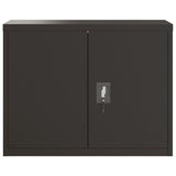 File Cabinet Black 90x40x110 cm Steel 3188322