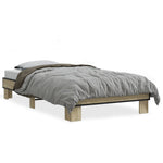 ZNTS Bed Frame without Mattress Sonoma Oak 90x190 cm Single 845883