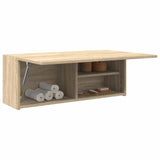 Bathroom Wall Cabinet Sonoma Oak 80x25x30 cm Engineered Wood 860078