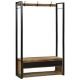 Clothes Rack Brown 110 x 40 x 179 cm Solid Mango wood 4015963