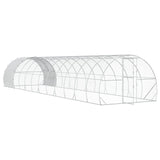 Chicken Coop Silver 1200 x 300 x 200 cm Galvanised Steel 3434700