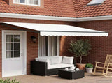 Electric Retractable Awning White and Anthracite 4.5 x 3 m 3420172