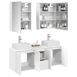 Bathroom Cabinet Set 5 pcs White Engineered Wood 3406407