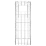Gabion Basket Posts 2 pcs 50x50x140 cm Iron 151271