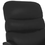 Recliner Chair Black Faux Leather 342686
