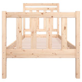 Bed Frame without Mattress Small Single Solid Wood 3100679