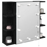 Mirror Cabinet Black Oak 70 x 16.5 x 60 cm Engineered Wood 886233