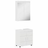Bathroom Furniture Set TULUM 2 pcs High Gloss White 3398018