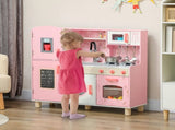 Play Kitchen, Kids Kitchen Set with Lights and Sounds, Double Stoves, Ice Maker, Chalkboard for 3 T3398P422355