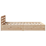 Bed Frame without Mattress 120x200 cm Solid Wood Pine 3309842