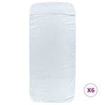 Beach Towels 6 pcs White 60x135 cm Fabric 400 GSM 3157051
