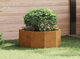 Planter Rusty 60 x 60 x 35 cm Weathering Steel 883744