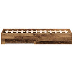 Bed Frame with Drawers Old wood 140 x 200 cm Engineered wood 3333966