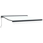 Retractable Awning Manual White 350 x 250 cm Fabric, Metal 3330372