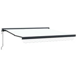 Retractable Awning Manual White 350 x 250 cm Fabric, Metal 3330372
