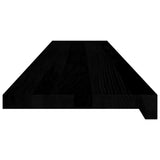 Stair Treads 20 pcs Brown Black 120x25x2 cm Solid Wood Oak 3283066