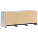TV Cabinet with LED Grey Sonoma 97x34x40 cm Engineered Wood 852241